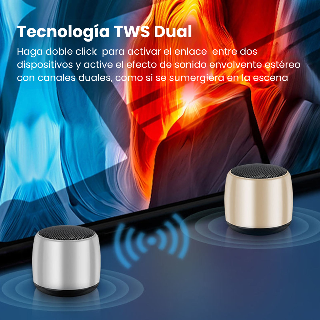 Tecnologia TWS Dual, enlaza con otro parlante
